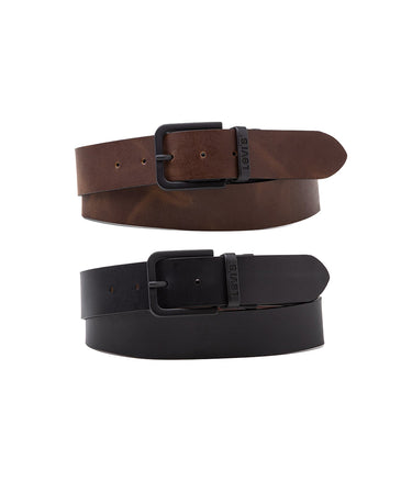 LEVI'S LM BELT REVERISBLE 38018-0021 BLACK CAVIAR - Shoelosophy