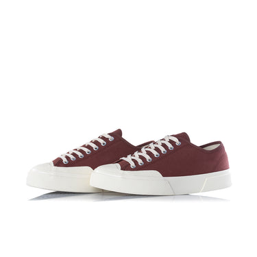 SUPERGA ARTIFACT 2432 WORKS LOW CUT COTTON CANVAS BRAUN OFF WHITE - Shoelosophy