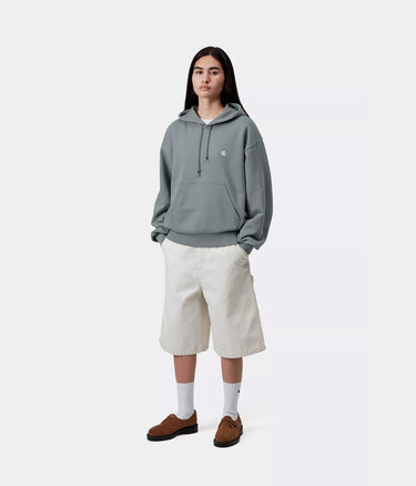 CARHARTT WIP WOMENS HOODED CASEY SWEATSHIRT I032644 VELVET GREEN - Shoelosophy