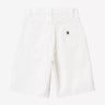 CARHARTT WIP WOMENS BRANDON SHORT I037021 WHITE RINSED - Shoelosophy