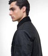 BARBOUR INTERNATIONAL STEVE McQUEEN WORKERS WAX JACKET BLACK - Shoelosophy