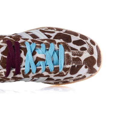 ADIDAS WOMENS SAMBA OG KI6669 GIRAFFE PRINT CRYSTAL LINEN - Shoelosophy