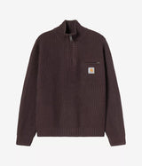 Carhartt WIP DETROIT DEMI-ZIP PULL I035398 PALISANDER - Shoelosophy