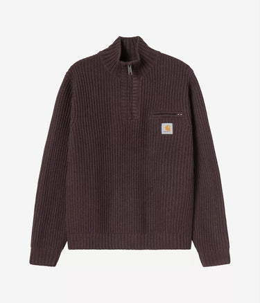 CARHARTT WIP 디트로이트 하프 지퍼 스웨터 I035398 PALISANDER - Shoelosophy