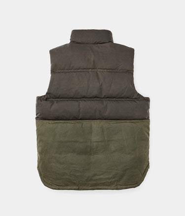 FILSON DOWN CRUISER VEST OILED COVER CLOTH FMGIL0005 OTTER GREEN - Shoelosophy