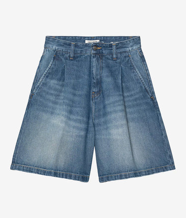 CARHARTT WIP WOMENS HIGH SHORT I033345 DARK USED WASHED - Shoelosophy