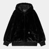 CARHARTT WIP WOMENS FUR ACTIVE JACKET I034451 BLACK - Shoelosophy