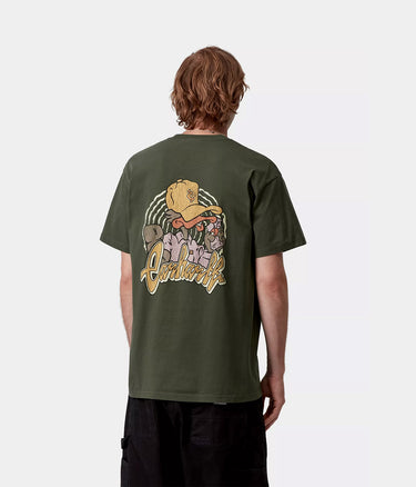 Carhartt WIP CHEDDA T-SHIRT I035428 OPUNTIA HEAVY STONE WASH - Shoelosophy