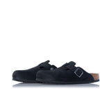 BIRKENSTOCK BOSTON BS SCHWARZ 059463 HERGESTELLT IN DEUTSCHLAND GEÖLTES LEDER - Shoelosophy