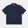 UNIVERSAL WORKS ROAD SHIRT 34605 SEERSUCKER NAVY - Shoelosophy