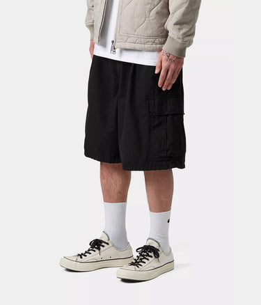 CARHARTT WIP COLE CARGO SHORT I035566 SCHWARZ STÜCKGEFÄRBT - Shoelosophy