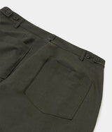 UNIVERSAL WORKS DUTCH PANT P34028 TROPICAL SUITING OLIVE MARL - Shoelosophy