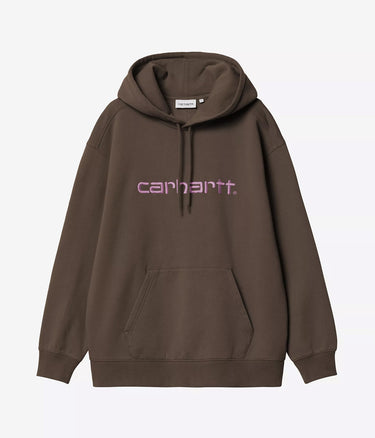 CARHARTT WIP WOMENS HOODED CARHARTT SWEATSHIRT I033648 VITOLA PHLOX - Shoelosophy