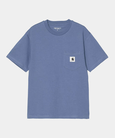 CARHARTT WIP 여성 포켓 티셔츠 I032215 BLUE IRIS - Shoelosophy