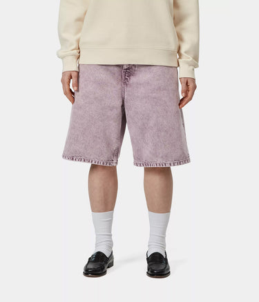 CARHARTT WIP WOMEN'S BRANDON SHORT I 036530 COSY PURPLE CHALK WASH - Shoelosophy