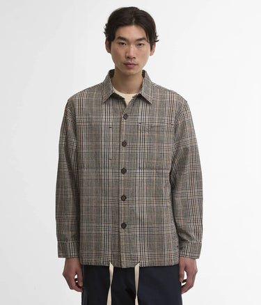 BARBOUR HERITAGE+ FIFE CHECKERED OVERSHIRT MOS0461BE13 NEUTRAL - Shoelosophy