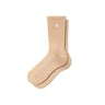 CARHARTT WIP HUDSON SOCKS I035135 PEANUT CHALK WASH - Shoelosophy