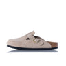 BIRKENSTOCK BOSTON BS SANDCASTLE 1030883 HERGESTELLT IN DEUTSCHLAND WILDLEDER - Shoelosophy