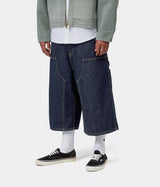 CARHARTT WIP OG DOUBLE KNEE LONG SHORT I037493 BLUE RINSED - Shoelosophy
