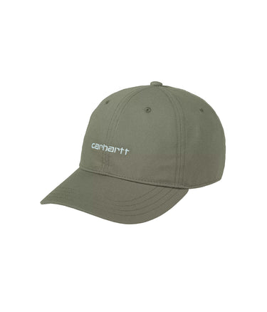 CARHARTT WIP CANVAS SCRIPT CAP I028876 BLATTTURMALIN - Shoelosophy