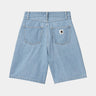 CARHARTT WIP WOMENS ALTA SHORT I033345 BLUE STONE BLEACHED - Shoelosophy