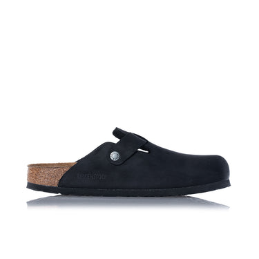 BIRKENSTOCK BOSTON BS SCHWARZ 059463 HERGESTELLT IN DEUTSCHLAND GEÖLTES LEDER - Shoelosophy