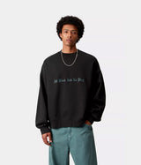 CARHARTT WIP NO PLAY SWEATSHIRT I035609 SCHWARZ - Shoelosophy