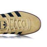 ADIDAS WOMENS BERMUDA BRMD JI2659 POWDER YELLOW BLACK - Shoelosophy